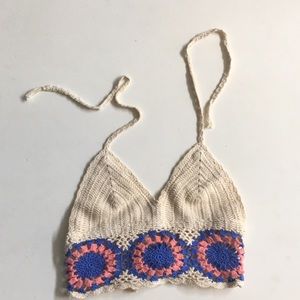 Urban outfitters crochet crop top